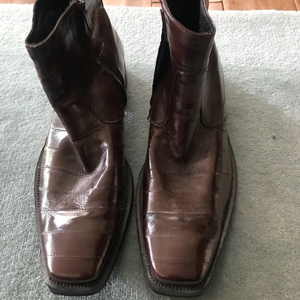 Kenneth Cole Eel skin boots CleanCut